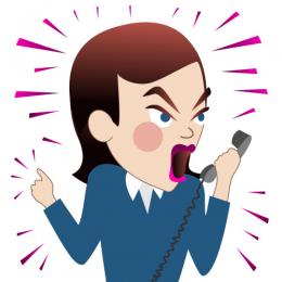 Angry on the phone - Angry Clip Art