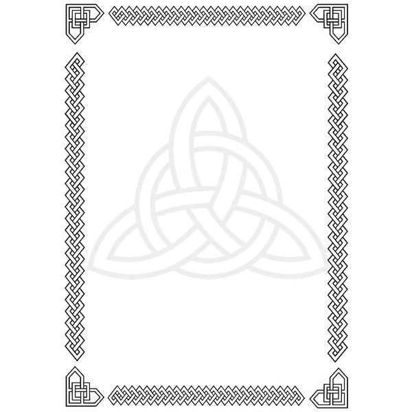 Angular Celtic Knot Border. celticangularknots