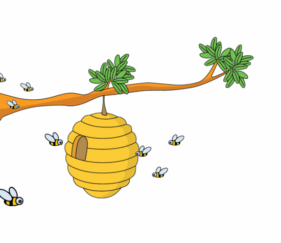 Bee Hive Clip Art Clipart Bes