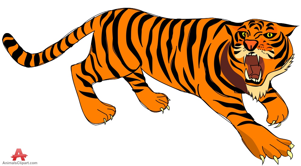Tiger clip art - vector clip 