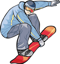 Silhouettes Snowboarding Silh