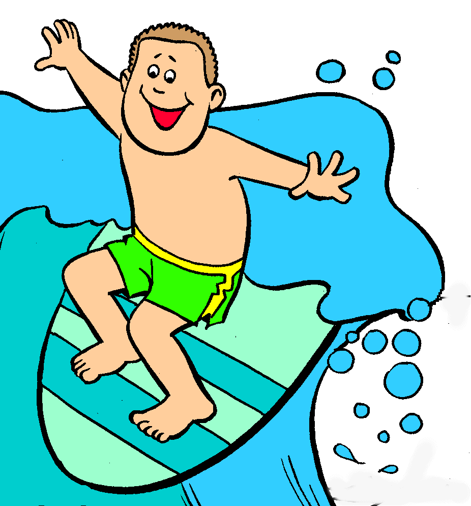 Surfing Clipart Image - Surfe