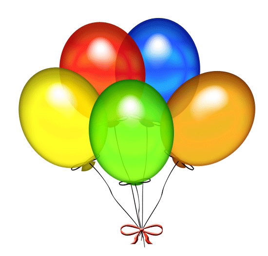 Anniversary Balloons Clipart. Birthday Clip Art