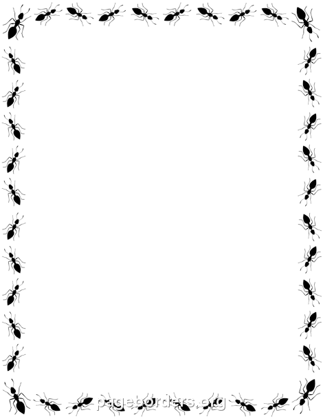 Ant Border - Page Border Clipart