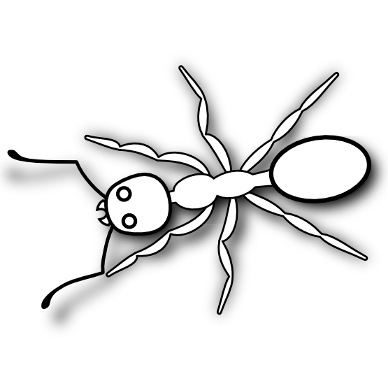 Clipart Ant Clipart Black And White