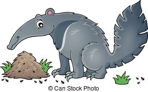 ... Anteater theme image 1 - eps10 vector illustration.