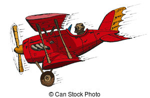 antique biplane Clipartby Hobie2/185; biplane cartoon - Vector hand draw doodle sketch biplane... ...