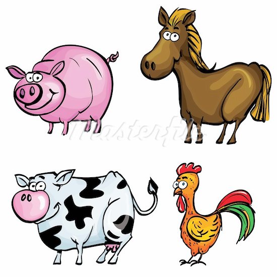 Any Ofcartoon Farm Animal Cli - Farm Animals Clip Art