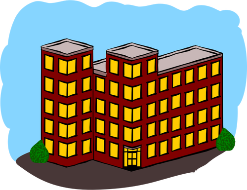 Vector graphics of switched towerflats in solid style