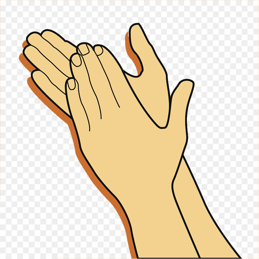 Clapping Gesture Clip art - Clap your hands warmly and welcome your gestures