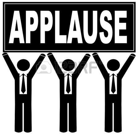 group of men holding sign up  - Applause Clipart