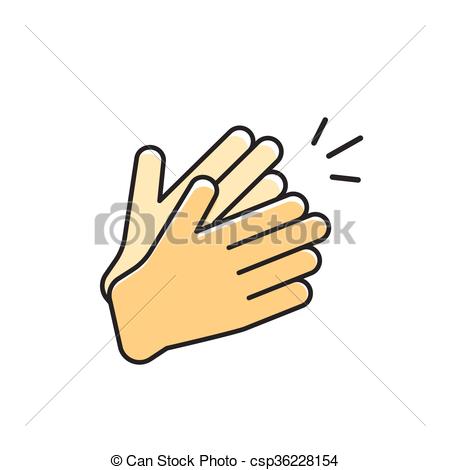 Hands Clapping Vector Icon, Applause