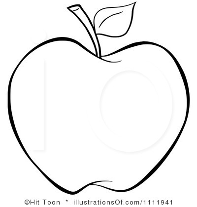 Apple Outline Clipart. Apple