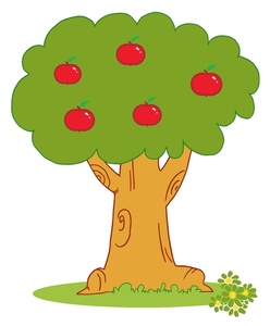 orange tree clipart