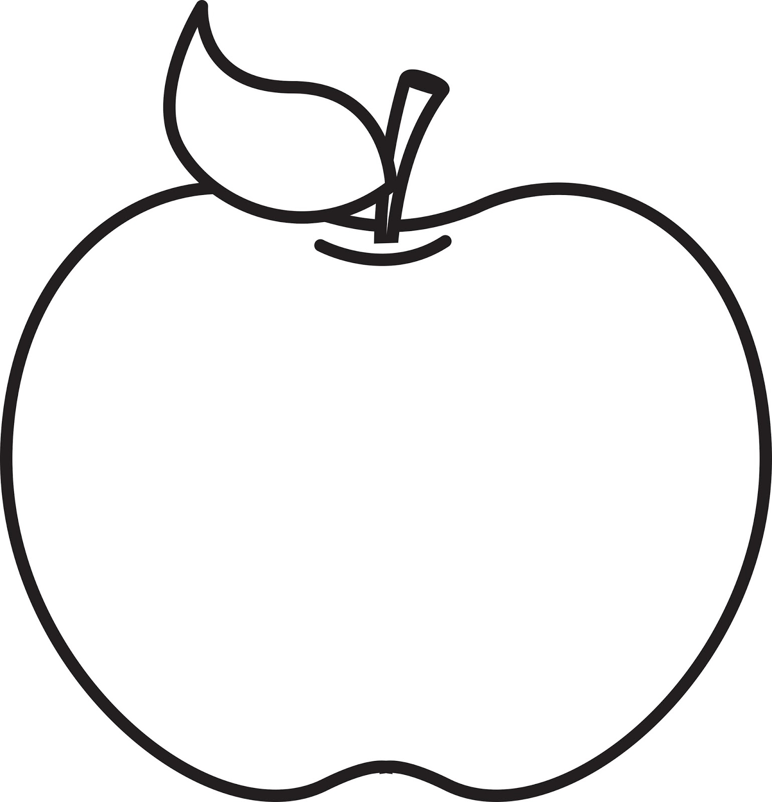 Apple Clipart Black And White