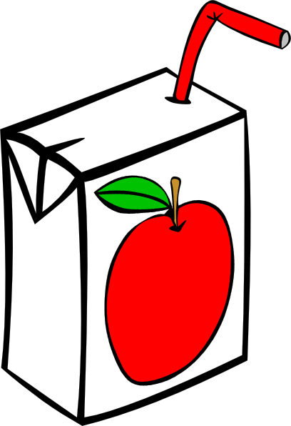 Apple Juice Carton clip art - vector clip art online, royalty free