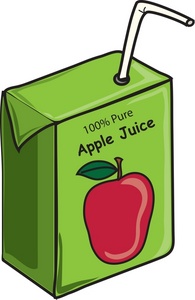 Apple juice vector art .