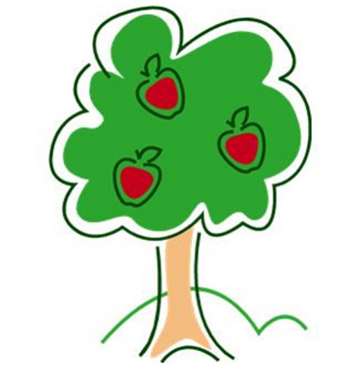 Painted Apple Tree Png Clipar