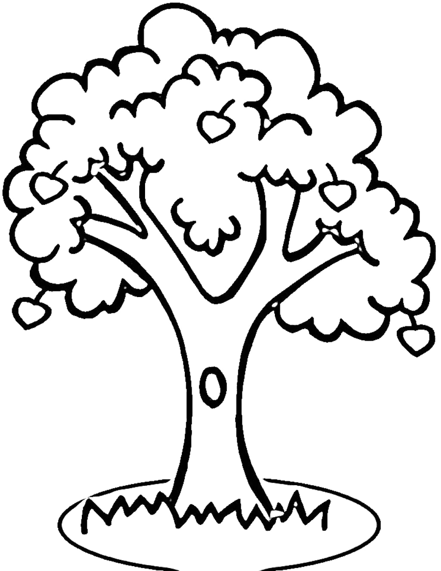 Apple Tree Outline Printable - Clipart library
