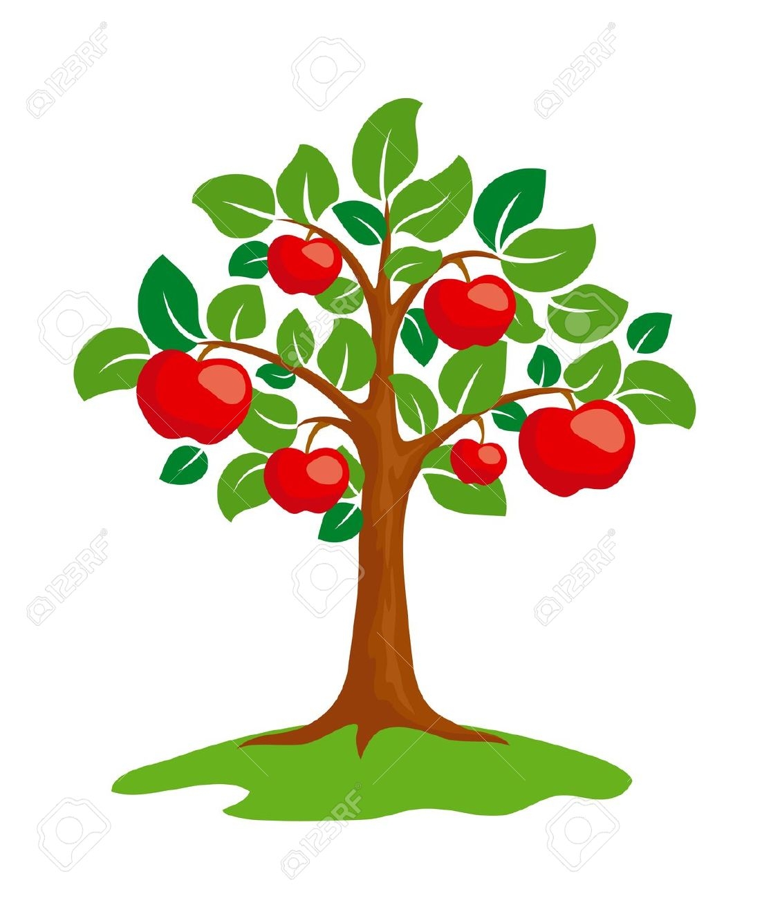 apple tree: Stylized