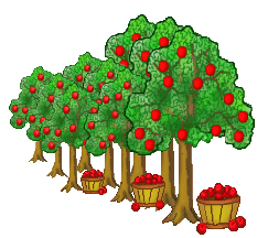 apple tree: Stylized