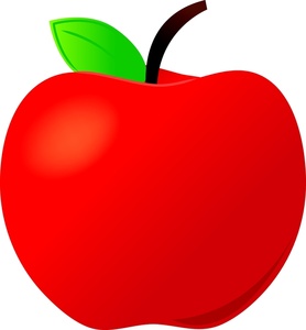 Red apple clipart tumundograf