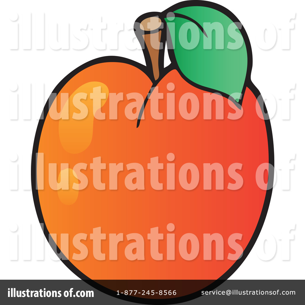 Royalty-Free (RF) Apricot Clipart Illustration #1059868 by visekart