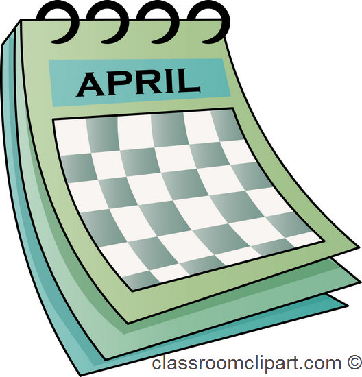 April calendar clip art dromf - Calender Clipart