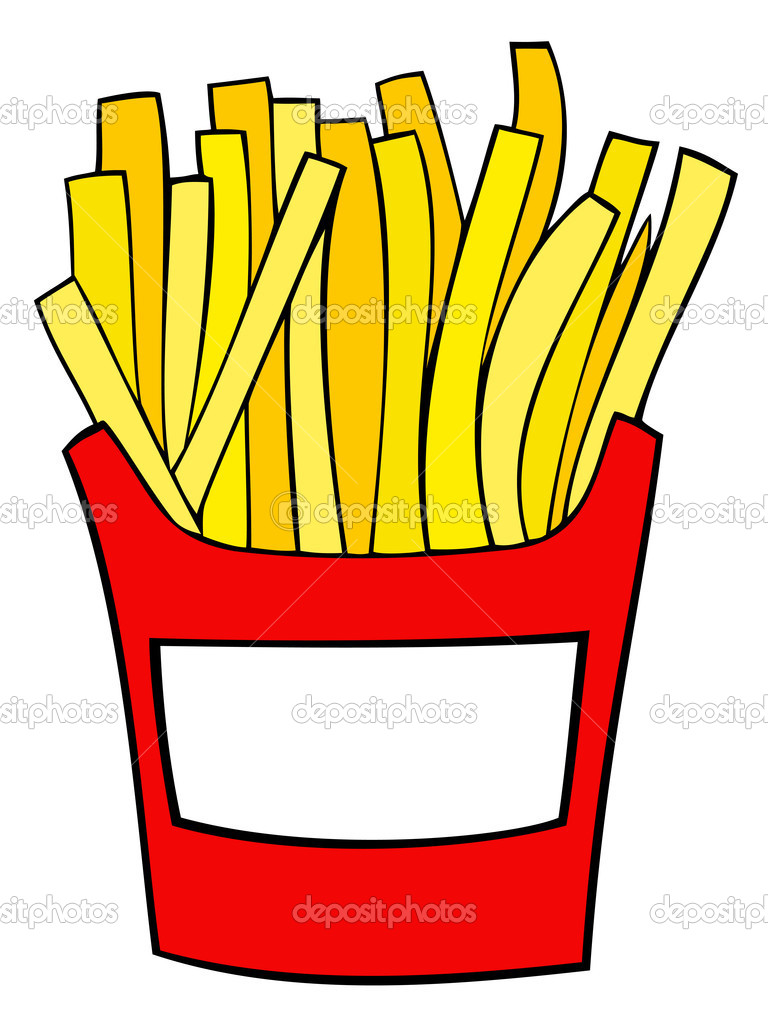 French Fry Clipart Free. vect