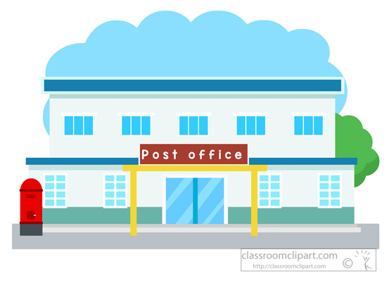 Architecture Post Office Building Clipart 052 Classroom Clipart