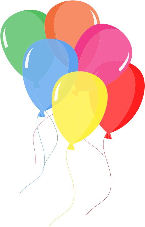 Are you searching for balloons clip art for use on your birthday or party projects? Search no more as this nice colorful balloons clip art is in the public ...