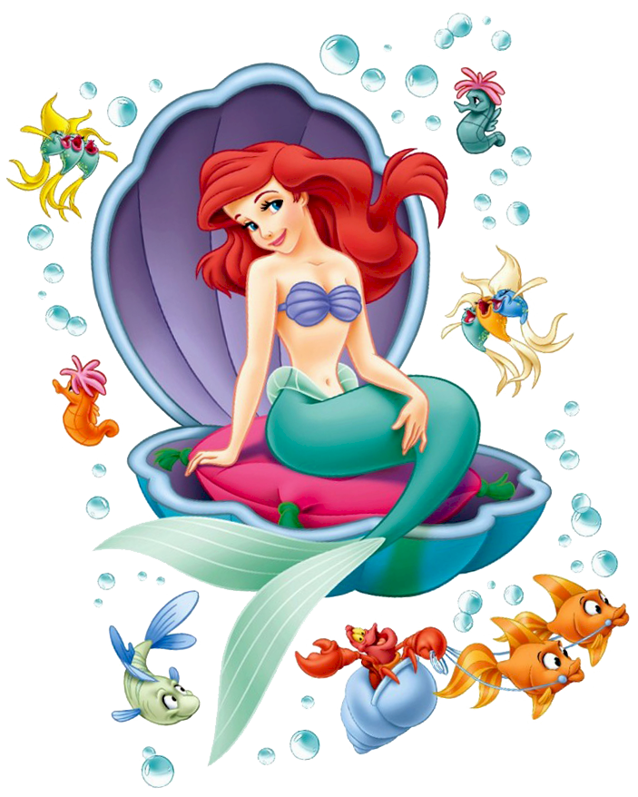 Ariel little mermaid clipart .