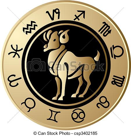 Horoscope Aries - csp3402185 - Aries Clipart