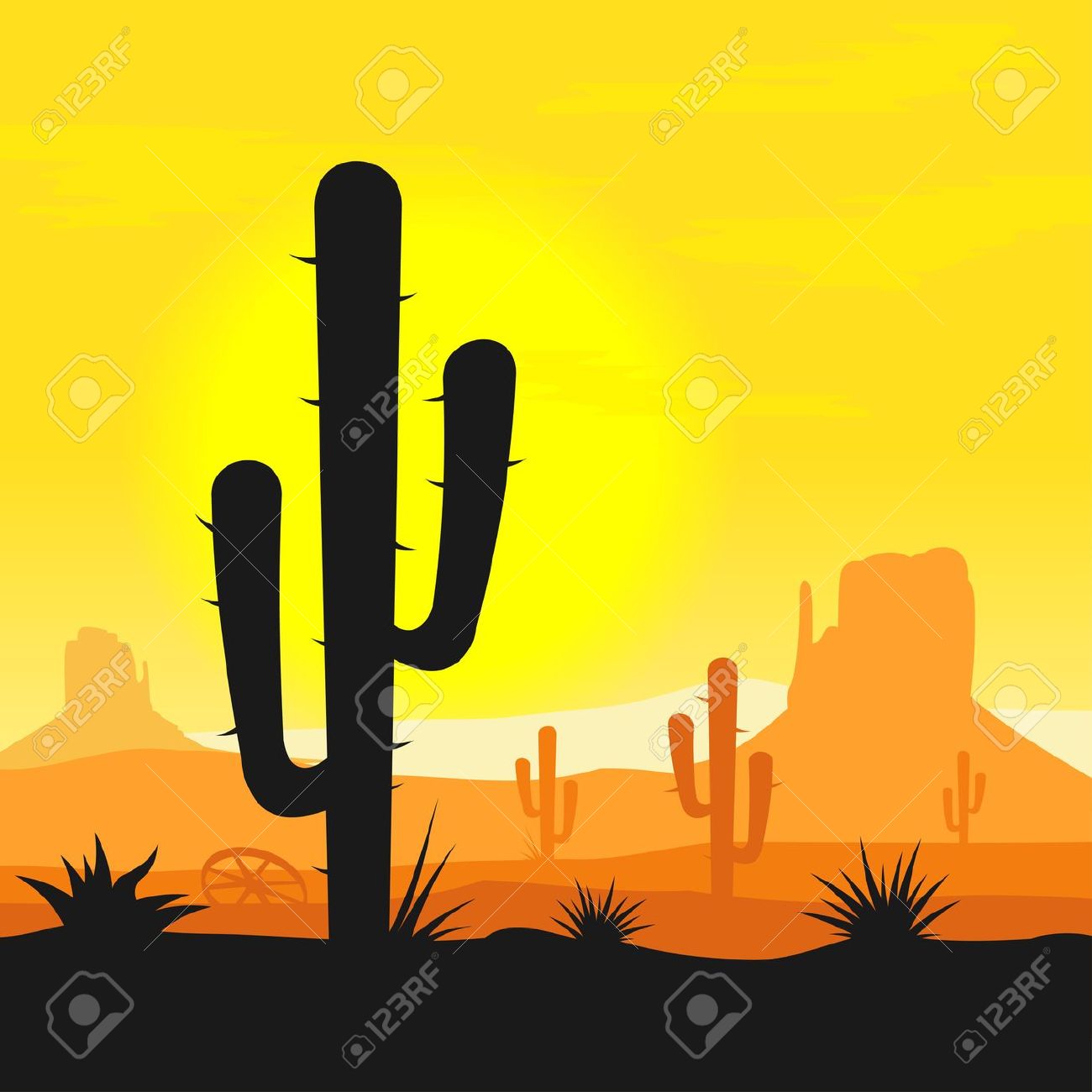 Arizona Desert Clip Art