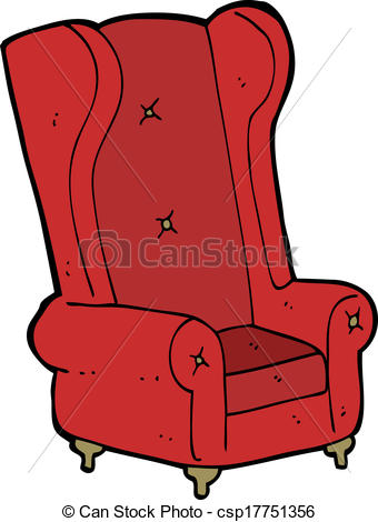 cartoon old armchair - csp17751356