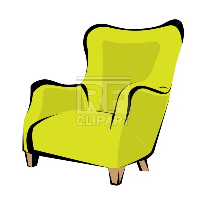 Cartoon old armchair · Color