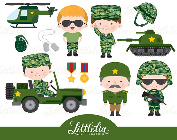Army clipart - Military army clipart - 15104 from LittleLiaGraphic on Etsy  Studio