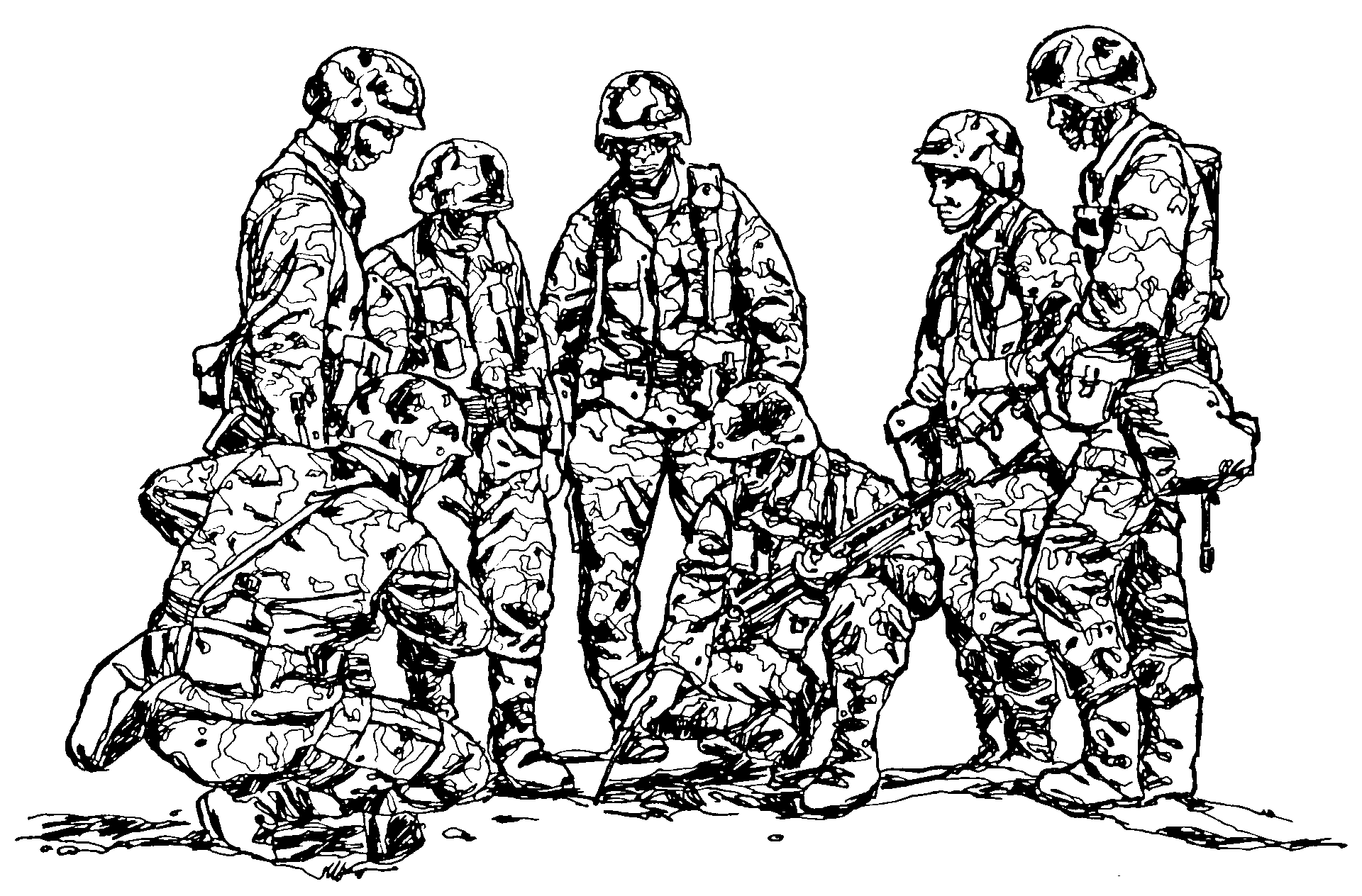 Army Patrol Clip Art