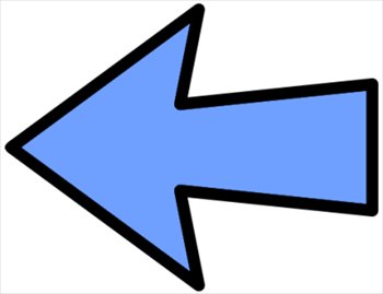 arrow-blue-outline-left - Left Arrow Clip Art