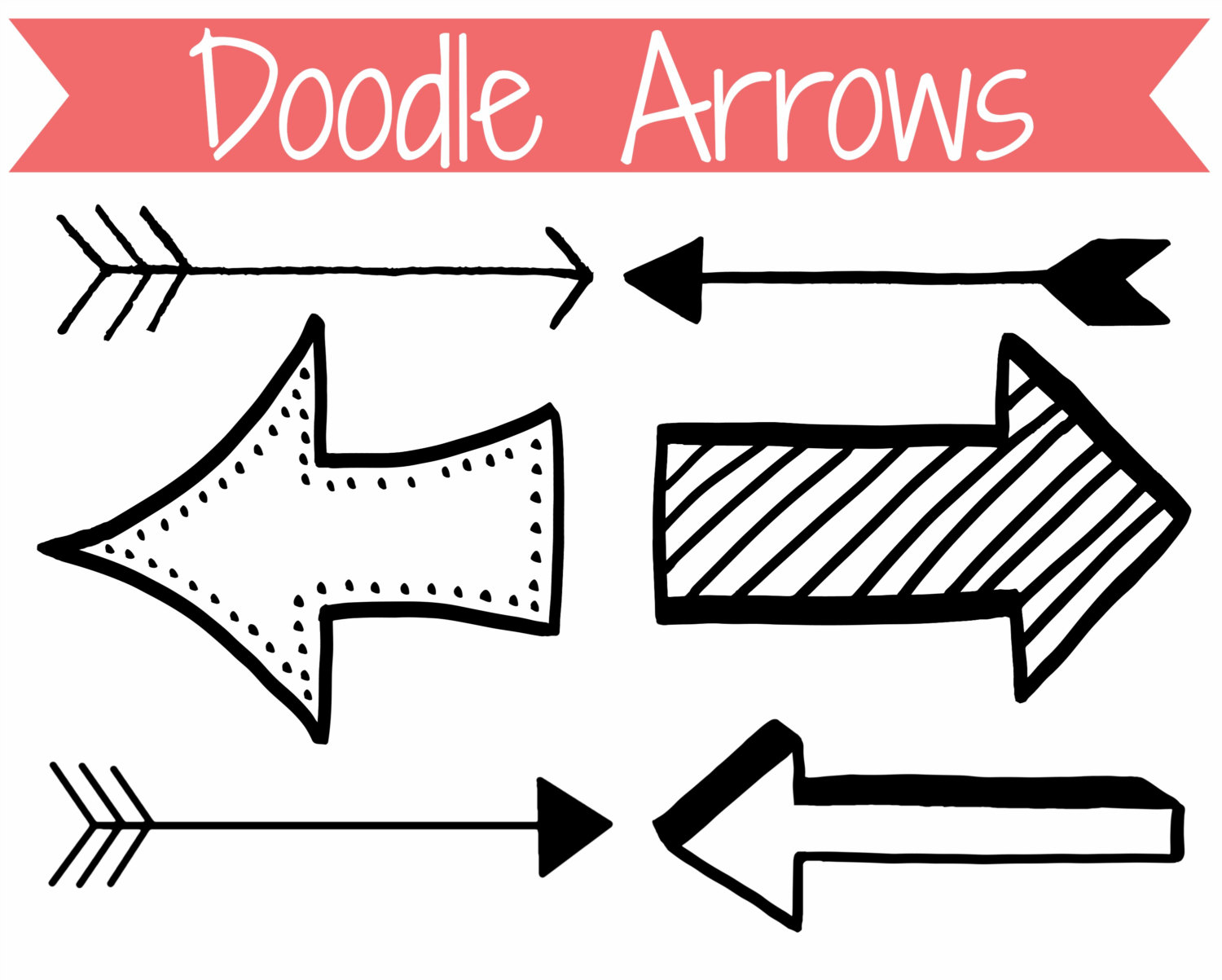Arrow Clip Art Doodle Arrows Clip Art