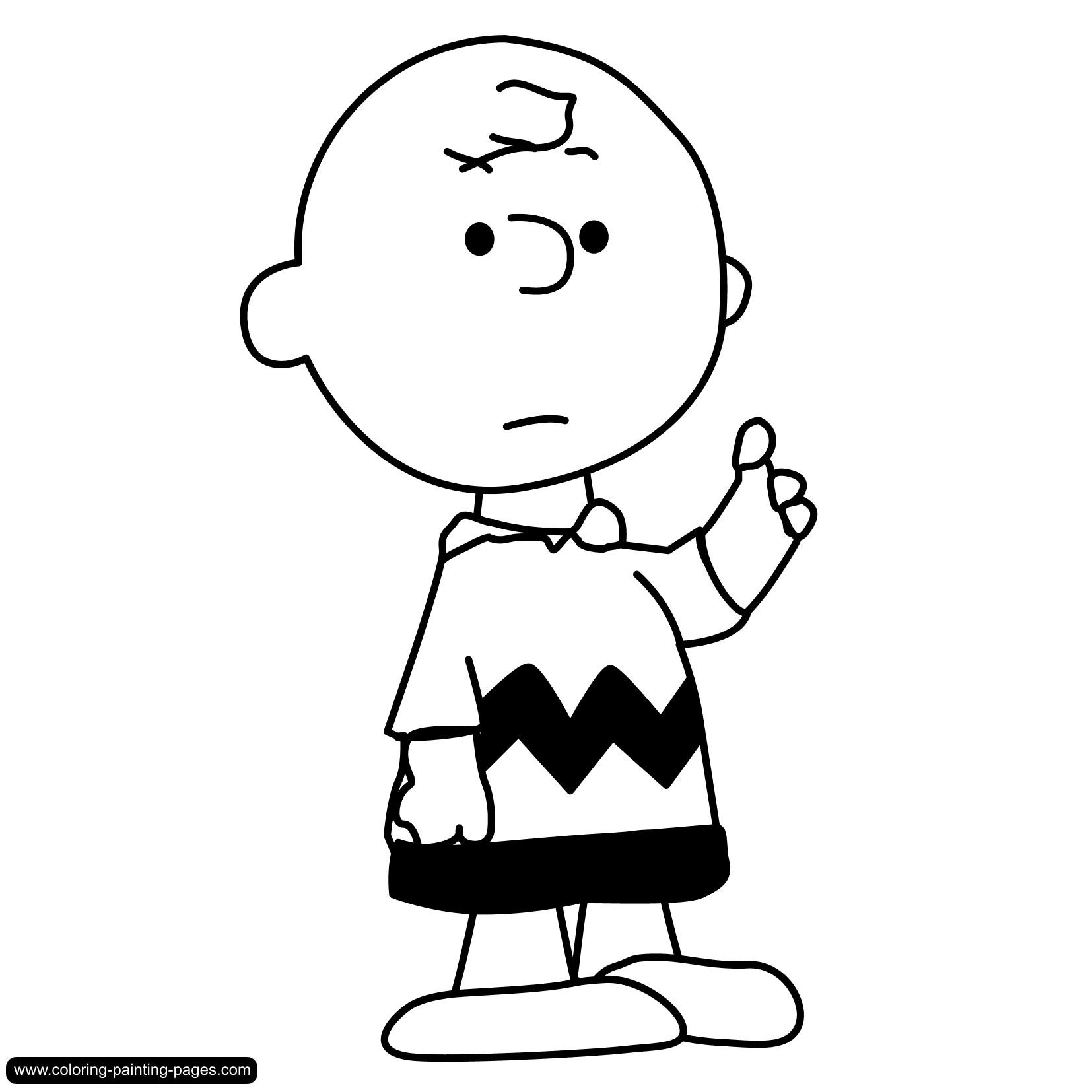 Clip art: Charlie Brown winte