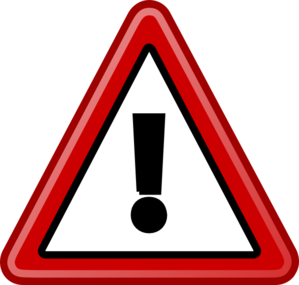 Art; Danger Warning Signs . - Caution Sign Clip Art