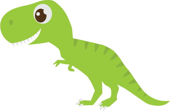 Art of a Grumpy Baby T-Rex .