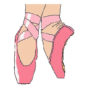 Green Pointe Shoes Clip Art
