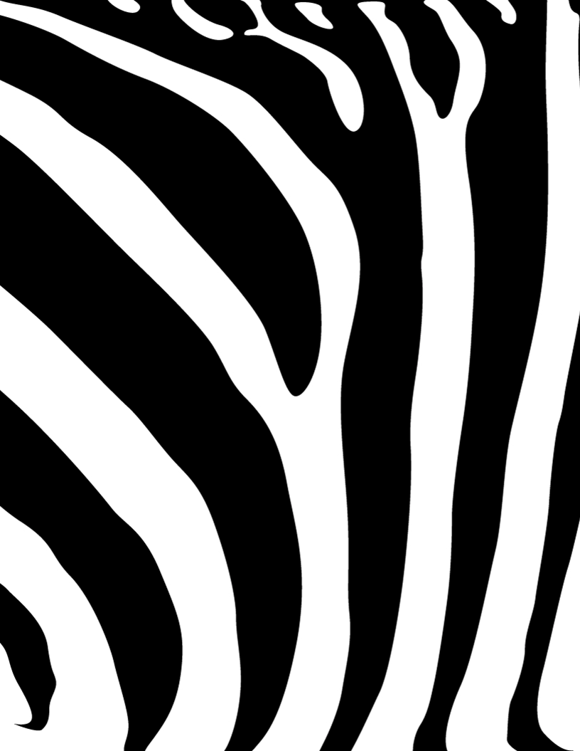 Art Print Gallery - Quoteko. - Zebra Print Clipart