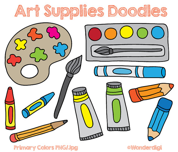 Art Supplies Clip art Doodles .