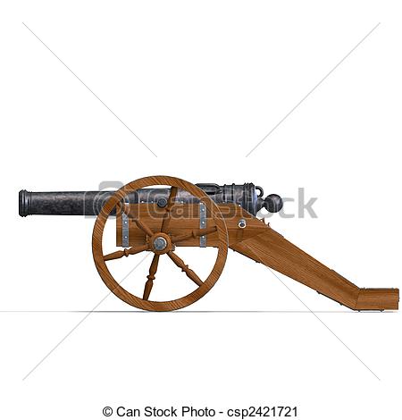 field artillery cannon - csp2421721