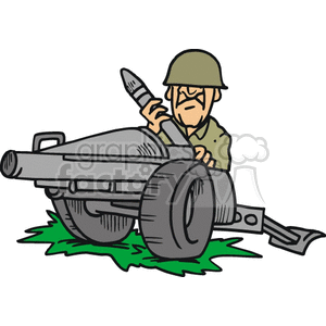Royalty-Free Soldier holding a large field artillery shell 172861 vector clip  art image - WMF illustration | GraphicsFactory clipartlook.com
