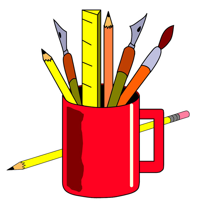 Office Supplies Clipart Image