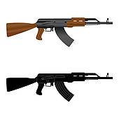 Russian gun; Assault rifle Kalashnikov AK-47